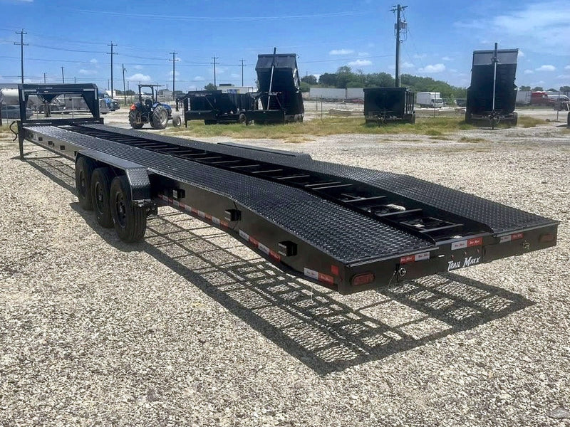 44' Trail Maxx Gooseneck Mesh Deck Multi Car Hauler 83" Wide (3) 7k Axles - 12k GVWR Derated 901 - Stryker Dealership Group