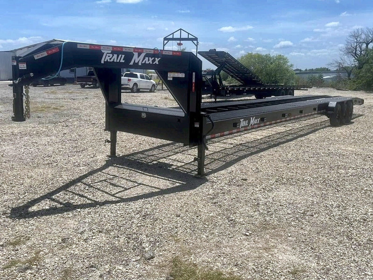44' Trail Maxx Gooseneck Mesh Deck Multi Car Hauler 83" Wide (3) 7k Axles - 12k GVWR Derated 903 - Stryker Dealership Group
