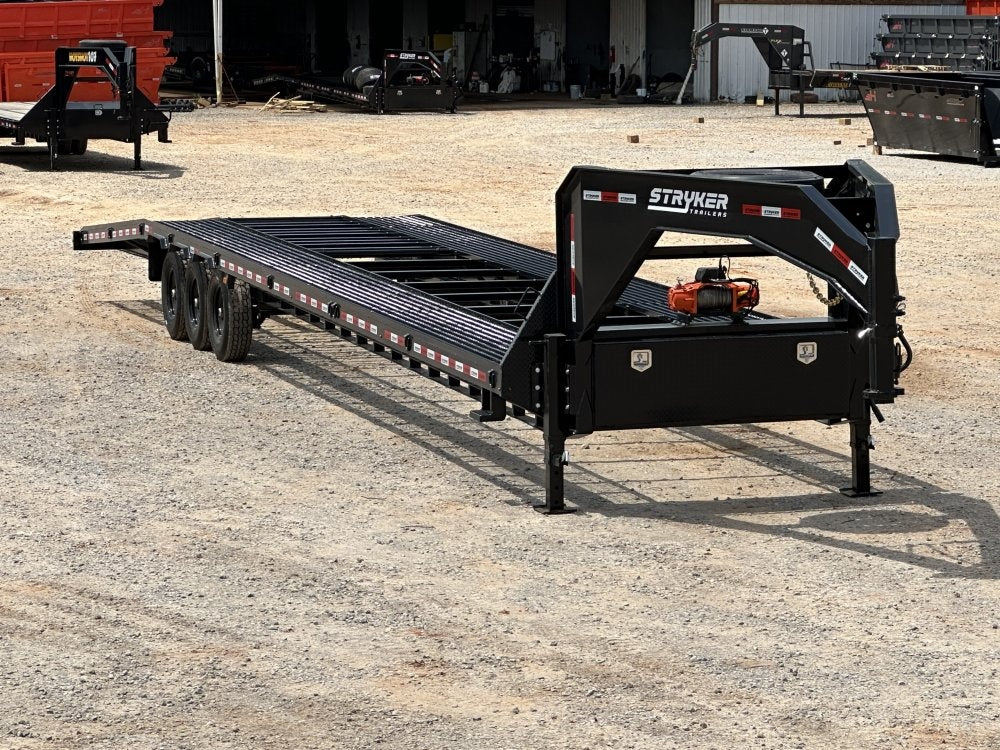 44' Mesh Deck (2) 8k Axles - 12k GVWR Derated- 14 Ply Tires w/Spare - 10' Aluminum Ramps - Warrior W - Truck & Van Trailers/Multi Car Haulers - Stryker Dealership Group