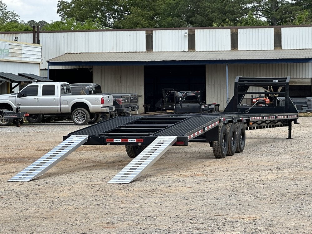 44' Mesh Deck (2) 8k Axles - 12k GVWR Derated- 14 Ply Tires w/Spare - 10' Aluminum Ramps - Warrior W - Truck & Van Trailers/Multi Car Haulers - Stryker Dealership Group