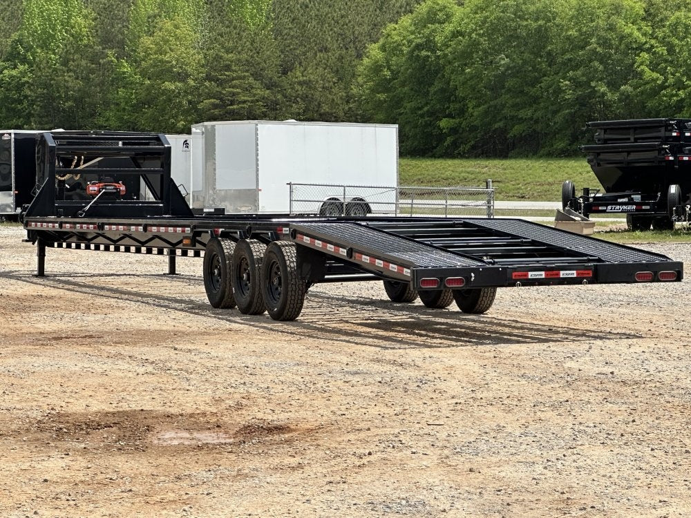 44' Mesh Deck (2) 8k Axles - 12k GVWR Derated- 14 Ply Tires w/Spare - 10' Aluminum Ramps - Warrior W - Truck & Van Trailers/Multi Car Haulers - Stryker Dealership Group