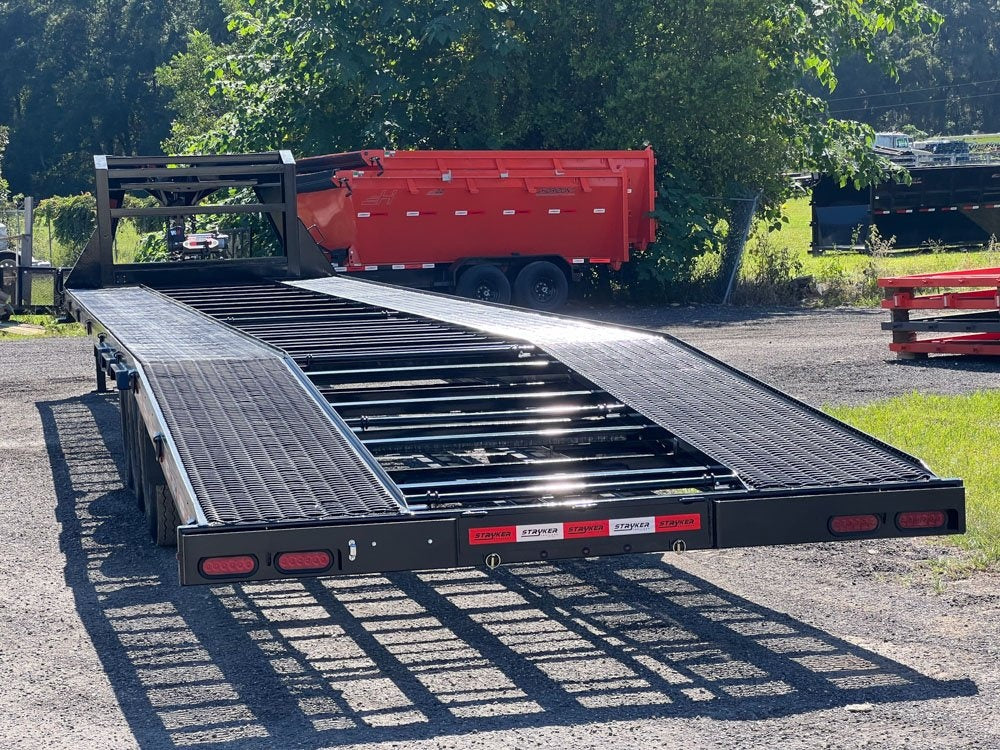 44' Mesh Deck (3) 7k Axles - 12k GVWR Derated- 14 Ply Tires w/Spare - 10' Aluminum Ramps - Warrior W - Truck & Van Trailers - Stryker Dealership Group
