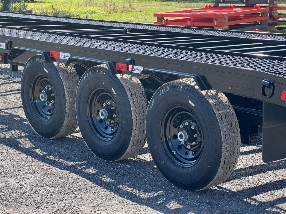 44' Mesh Deck (3) 7k Axles - 12k GVWR Derated- 14 Ply Tires w/Spare - 10' Aluminum Ramps - Warrior W - Truck & Van Trailers - Stryker Dealership Group