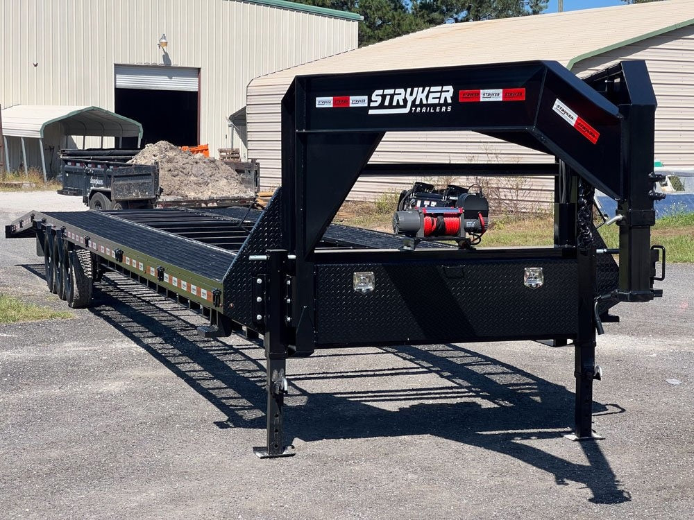 44' Mesh Deck (3) 7k Axles - 12k GVWR Derated- 14 Ply Tires w/Spare - 10' Aluminum Ramps - Warrior W - Truck & Van Trailers - Stryker Dealership Group