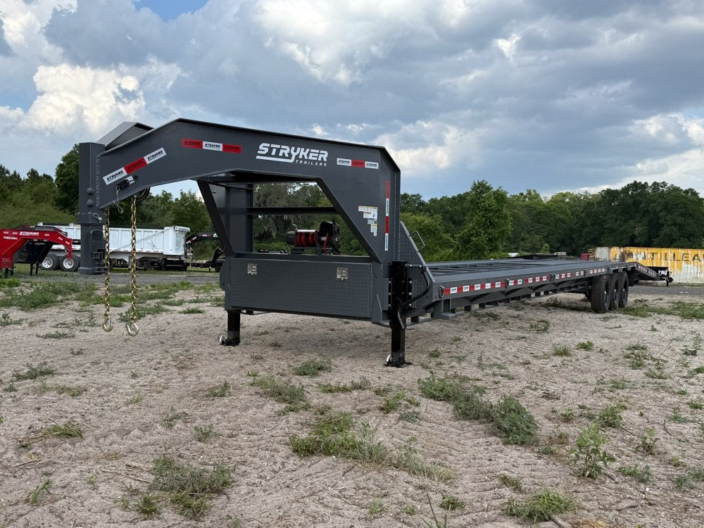 44' Mesh Deck (3) 7k Axles - 12k GVWR Derated- 14 Ply Tires w/Spare - 10' Aluminum Ramps - Warrior W - Truck & Van Trailers/Multi Car Haulers - Stryker Dealership Group