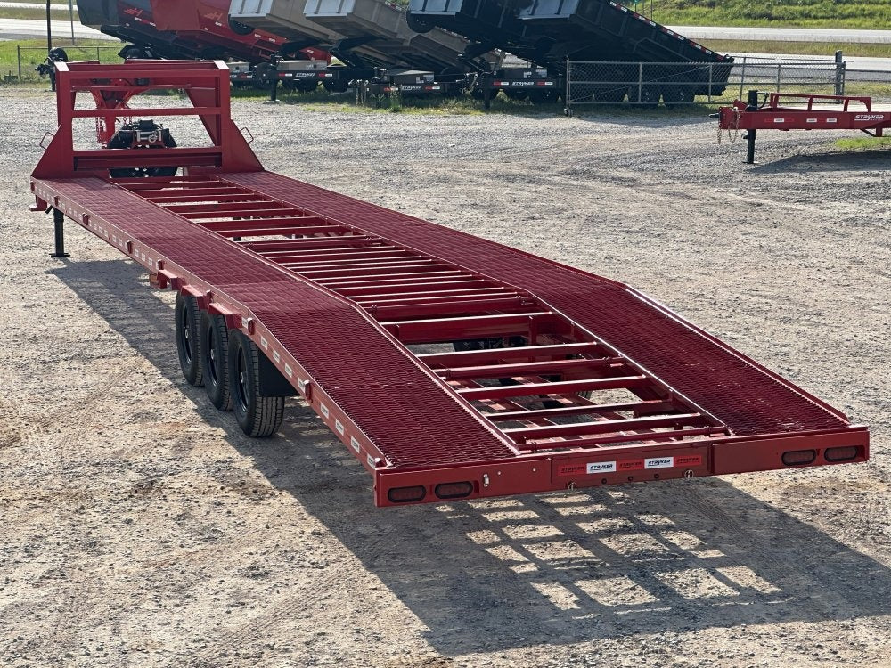 44' Mesh Deck (3) 7k Axles - 12k GVWR Derated- 14 Ply Tires w/Spare - 10' Aluminum Ramps - Warrior W - Truck & Van Trailers/Multi Car Haulers - Stryker Dealership Group
