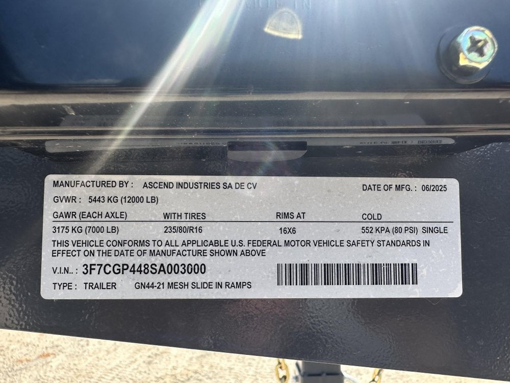 44' Mesh Deck (3) 7k Axles - 12k GVWR Derated- 14 Ply Tires w/Spare - 10' Aluminum Ramps - Warrior W - Truck & Van Trailers/Multi Car Haulers - Stryker Dealership Group
