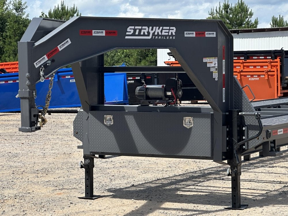 44' Mesh Deck (3) 7k Axles - 12k GVWR Derated- 14 Ply Tires w/Spare - 10' Aluminum Ramps - Warrior W - Truck & Van Trailers/Multi Car Haulers - Stryker Dealership Group