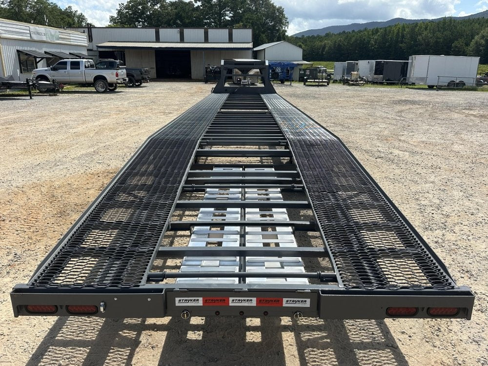 44' Mesh Deck (3) 7k Axles - 12k GVWR Derated- 14 Ply Tires w/Spare - 10' Aluminum Ramps - Warrior W - Truck & Van Trailers/Multi Car Haulers - Stryker Dealership Group