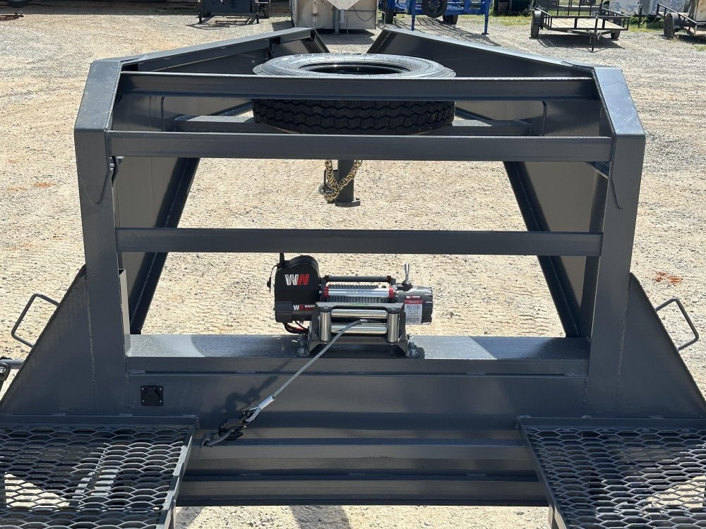 44' Mesh Deck (3) 7k Axles - 12k GVWR Derated- 14 Ply Tires w/Spare - 10' Aluminum Ramps - Warrior W - Truck & Van Trailers/Multi Car Haulers - Stryker Dealership Group