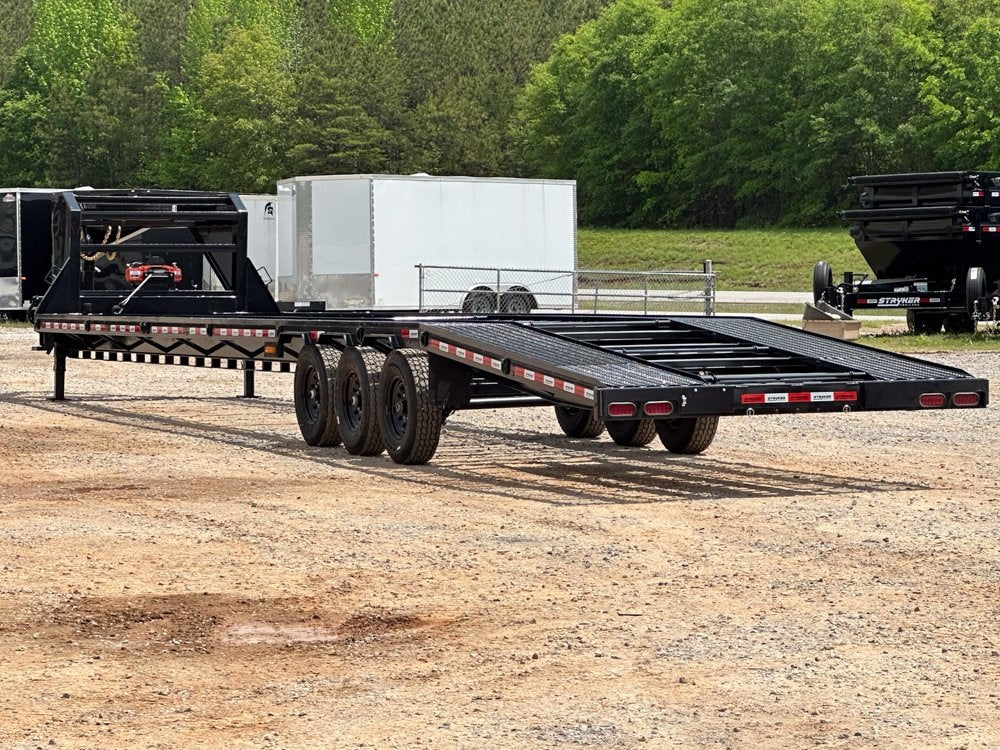 44' Mesh Deck (3) 7k Axles - 12k GVWR Derated- 14 Ply Tires w/Spare - 10' Aluminum Ramps - Warrior W - Truck & Van Trailers/Multi Car Haulers - Stryker Dealership Group