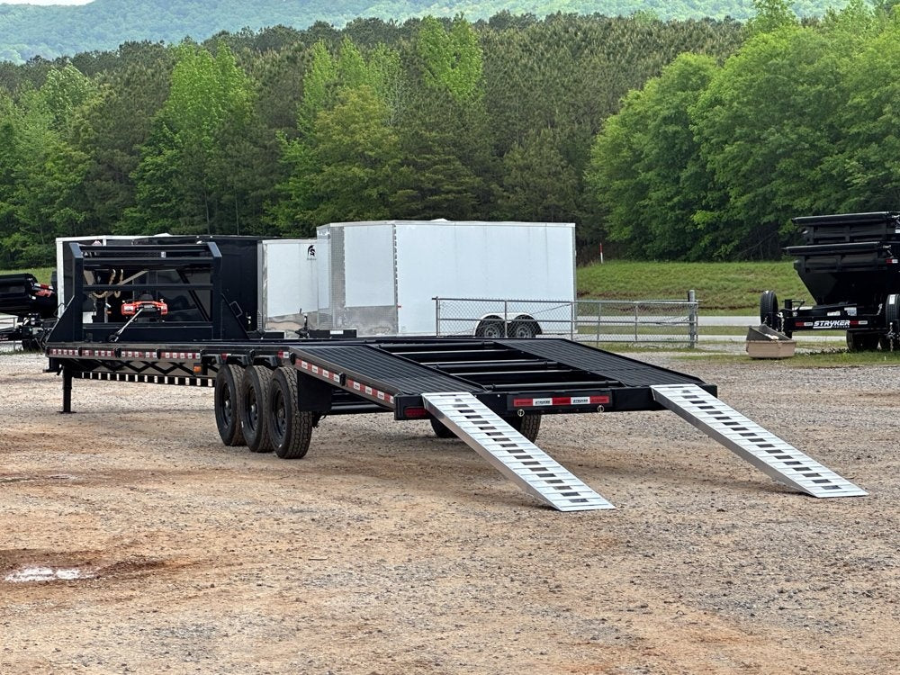 44' Mesh Deck (3) 7k Axles - 12k GVWR Derated- 14 Ply Tires w/Spare - 10' Aluminum Ramps - Warrior W - Truck & Van Trailers/Multi Car Haulers - Stryker Dealership Group