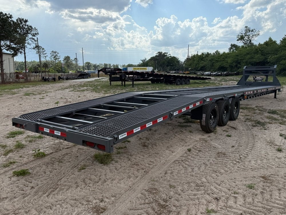 44' Mesh Deck (3) 7k Axles - 12k GVWR Derated- 14 Ply Tires w/Spare - 10' Aluminum Ramps - Warrior W - Truck & Van Trailers/Multi Car Haulers - Stryker Dealership Group