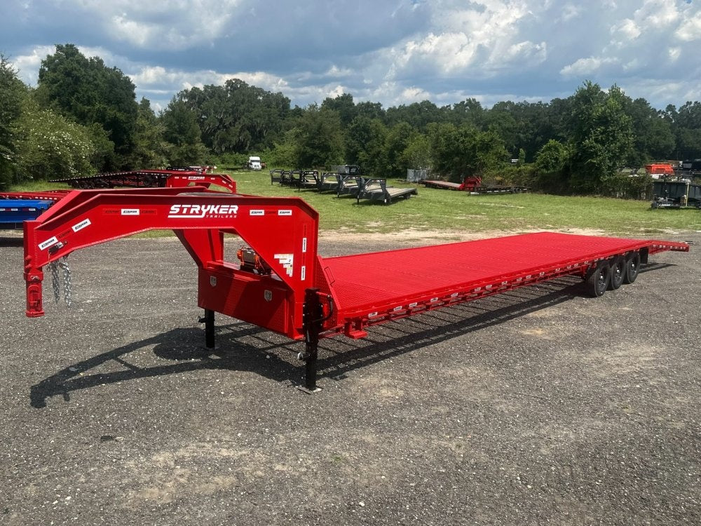 44' Mesh Deck (3) 7k Axles - FULL WIDTH MESH - 12k GVWR Derated- 14 Ply Tires w/Spare - 10' Aluminum - Truck & Van Trailers/Multi Car Haulers - Stryker Dealership Group
