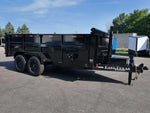 83"x16' Bumper Pull Dump Trailer 36" Sides - 16k GVWR - Telescopic Lift 047577