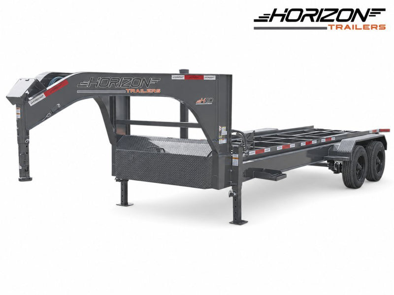 20' Horizon HRD Gooseneck Roll Off Base Trailer Telescopic 24k Lift - (2) 10K Axles 014962