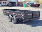 16' Stryker SDT Bumper Pull Dump Trailer 24" Side Walls - (2) 7k Axles 003777