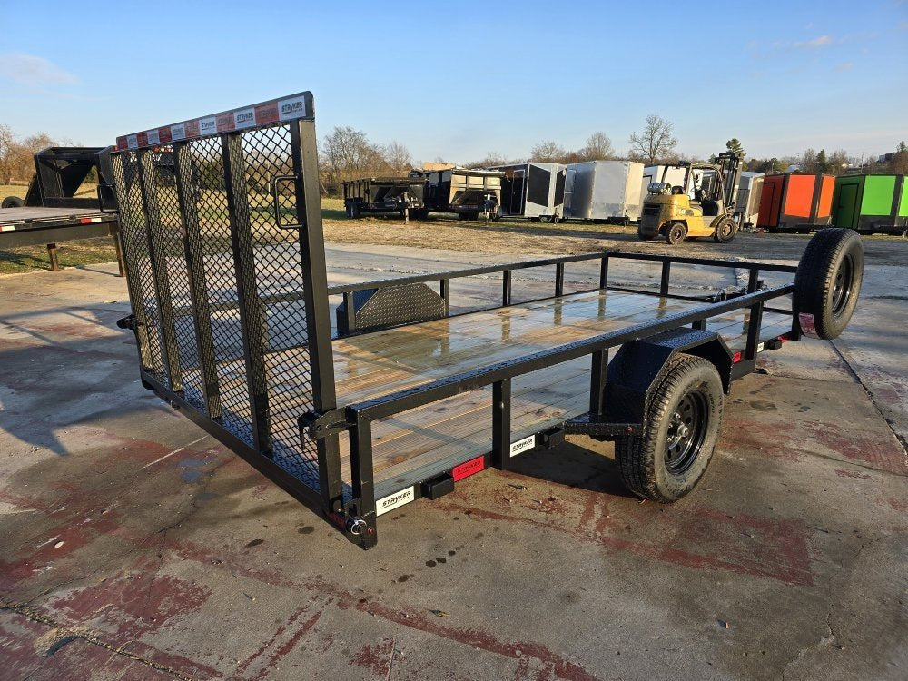 14' Utility Trailer (1) 3.5K Axle, 77" Wide 4' Gate 003807