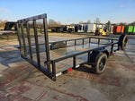 14' Utility Trailer (1) 3.5K Axle, 77" Wide 4' Gate 003807