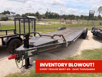 24' HEH Bumper Pull Equipment Trailer (2) 10K Axles, 3' Dove W/ Mountain Ramps 11821