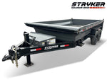 14' Stryker EDT Bumper Pull Dump Trailer 20" Side Walls - (2) 7k Axles 4055