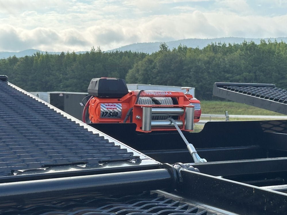 50' Low Profile Wedge (2) 12k Elec/Hyd Axles, Winch, 10' Aluminum Ramps, Spare 003037 - Stryker Dealership Group