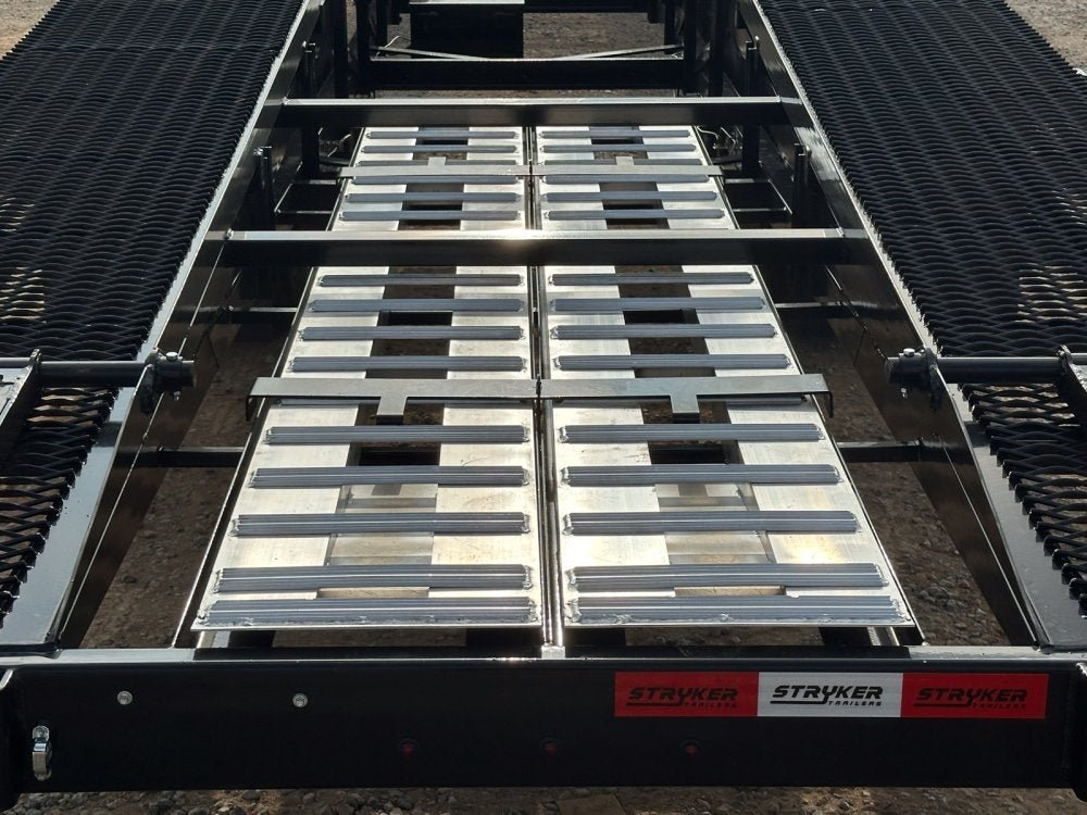 50' Low Profile Wedge (2) 12k Elec/Hyd Axles, Winch, 10' Aluminum Ramps, Spare 3650 - Stryker Dealership Group