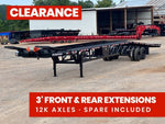 50' Low Profile Wedge (2) 12k Elec/Hyd Axles, Winch, 10' Aluminum Ramps, Spare 3650 - Stryker Dealership Group
