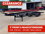 50' Low Profile Wedge (2) 12k Elec/Hyd Axles, Winch, 10' Aluminum Ramps, Spare 3650 - Stryker Dealership Group