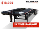50' Stryker Gooseneck Wedge 3 Car Hauler - (3) 7k Axles Derated 004591 - Stryker Dealership Group