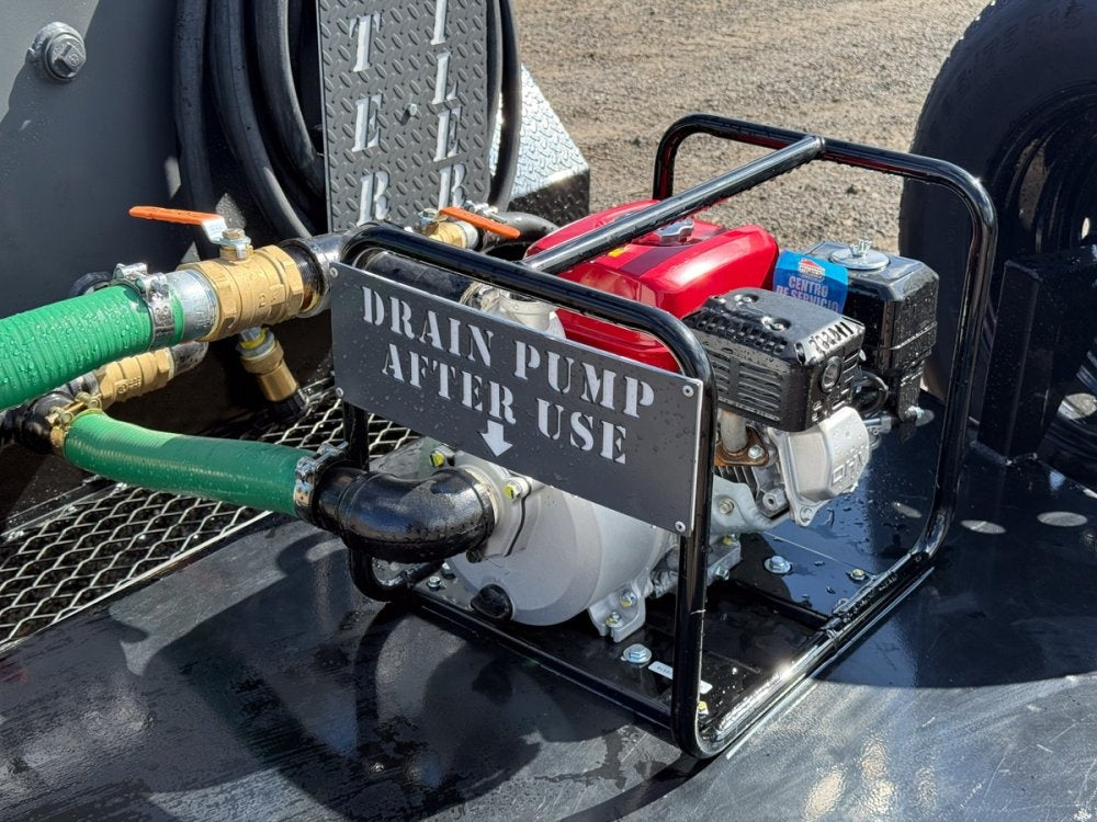 500 Gallon Water Tank Trailer with Pump and Hose - Water Tank Trailer - Stryker Dealership Group