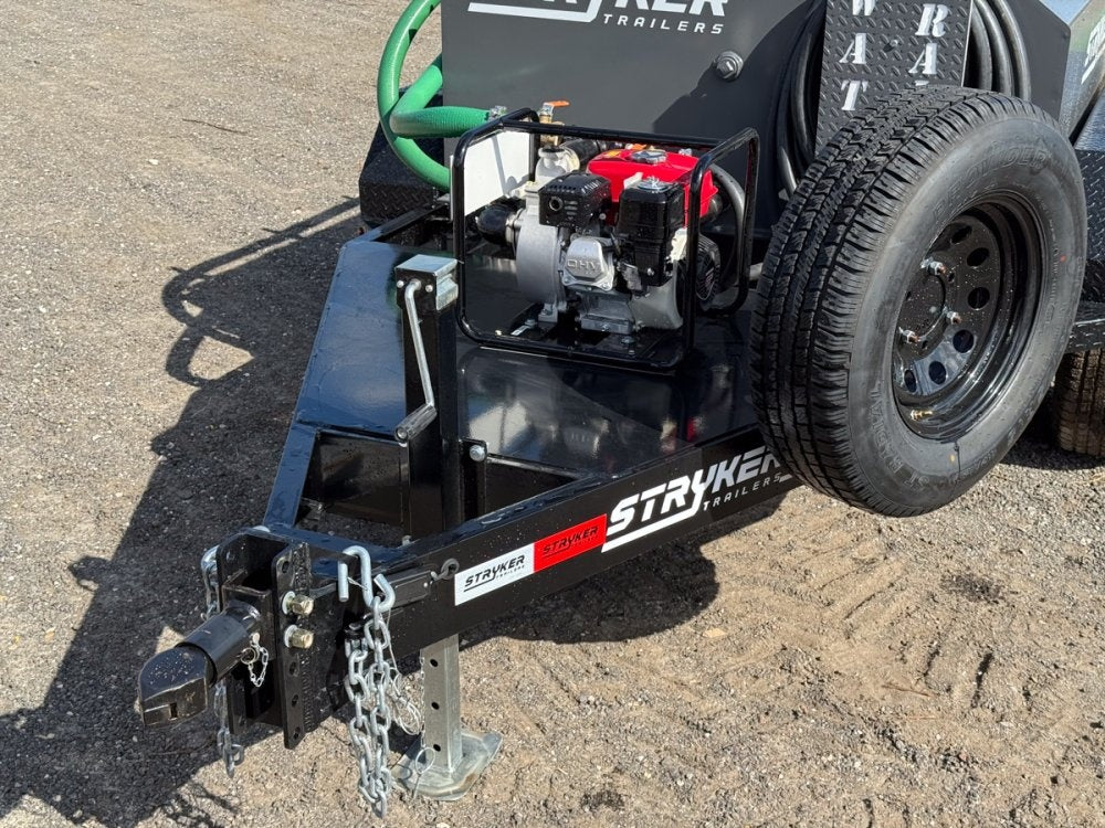 500 Gallon Water Tank Trailer with Pump and Hose - Water Tank Trailer - Stryker Dealership Group