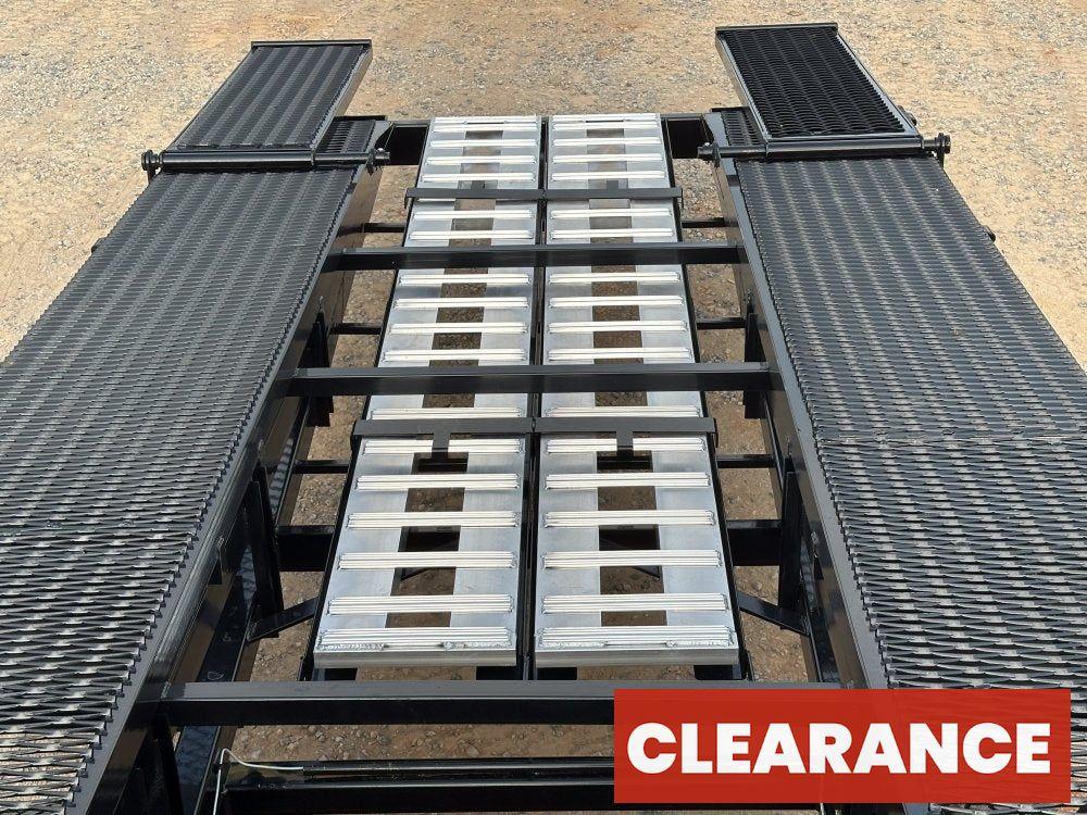 50' Low Profile Wedge (2) 12k Elec/Hyd Axles, Winch, 10' Aluminum Ramps, Spare - Wedge 3 Car Hauler - Multi Car Haulers - Stryker Dealership Group