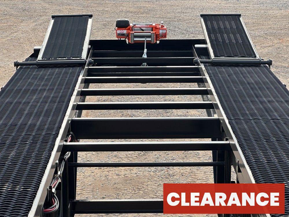 50' Low Profile Wedge (2) 12k Elec/Hyd Axles, Winch, 10' Aluminum Ramps, Spare - Wedge 3 Car Hauler - Multi Car Haulers - Stryker Dealership Group