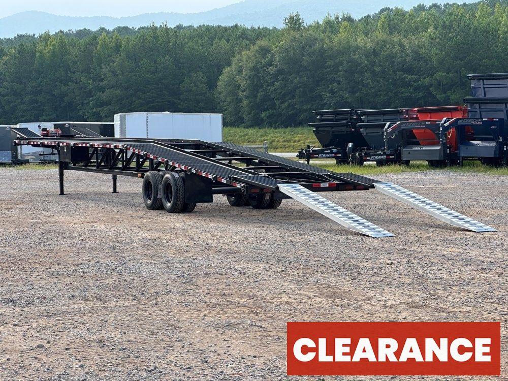 50' Low Profile Wedge (2) 12k Elec/Hyd Axles, Winch, 10' Aluminum Ramps, Spare - Wedge 3 Car Hauler - Multi Car Haulers - Stryker Dealership Group