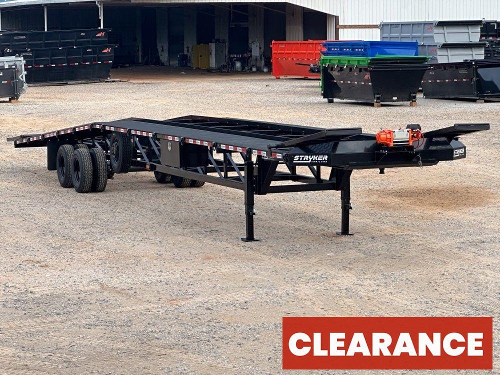 50' Low Profile Wedge (2) 12k Elec/Hyd Axles, Winch, 10' Aluminum Ramps, Spare - Wedge 3 Car Hauler - Multi Car Haulers - Stryker Dealership Group