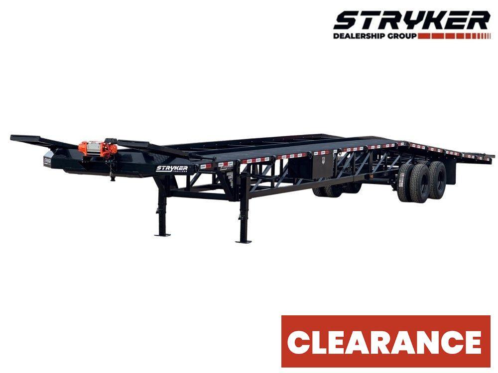 50' Low Profile Wedge (2) 12k Elec/Hyd Axles, Winch, 10' Aluminum Ramps, Spare - Wedge 3 Car Hauler - Multi Car Haulers - Stryker Dealership Group