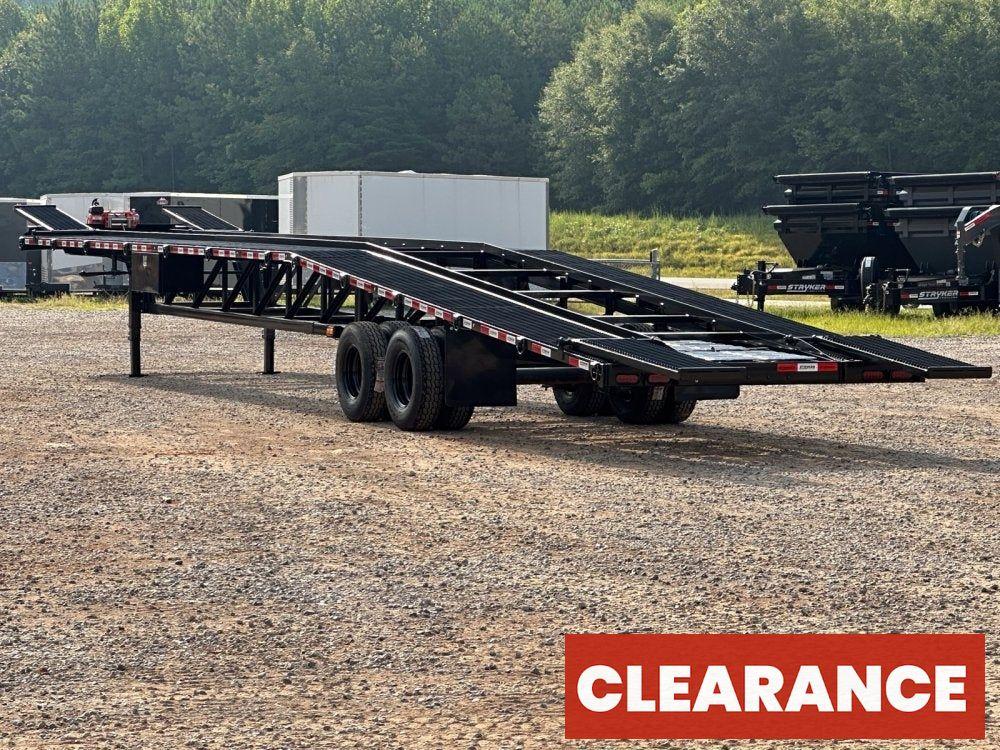 50' Low Profile Wedge (2) 12k Elec/Hyd Axles, Winch, 10' Aluminum Ramps, Spare - Wedge 3 Car Hauler - Multi Car Haulers - Stryker Dealership Group