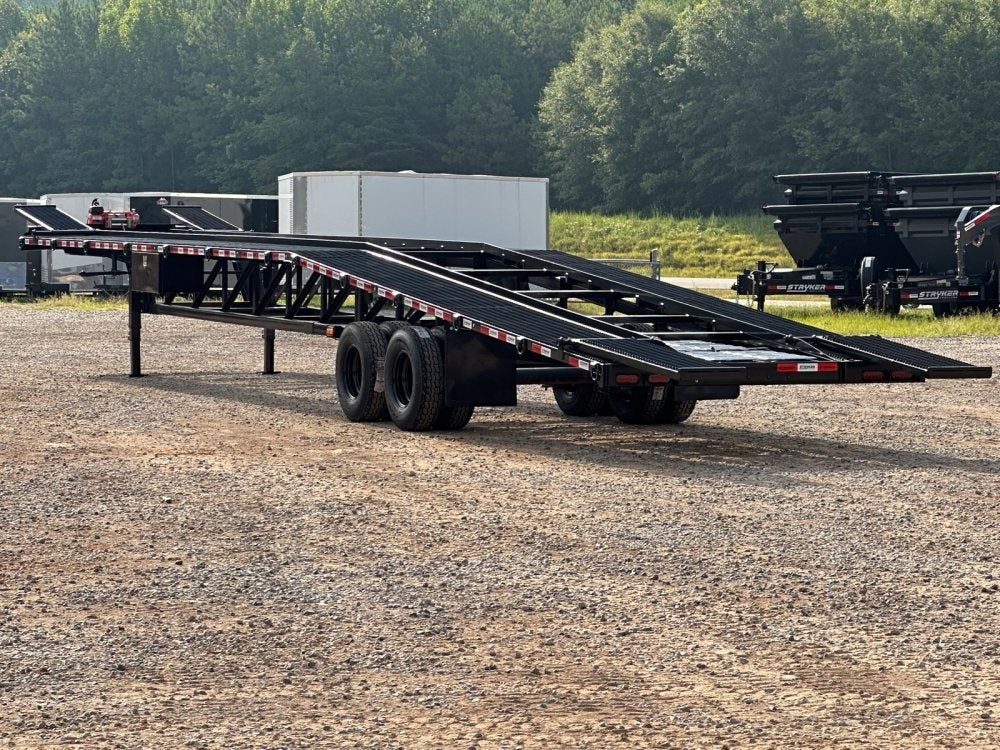 50' Low Profile Wedge (2) 12k Elec/Hyd Axles, Winch, 10' Aluminum Ramps, Spare - Wedge 3 Car Hauler/Multi Car Haulers - Stryker Dealership Group