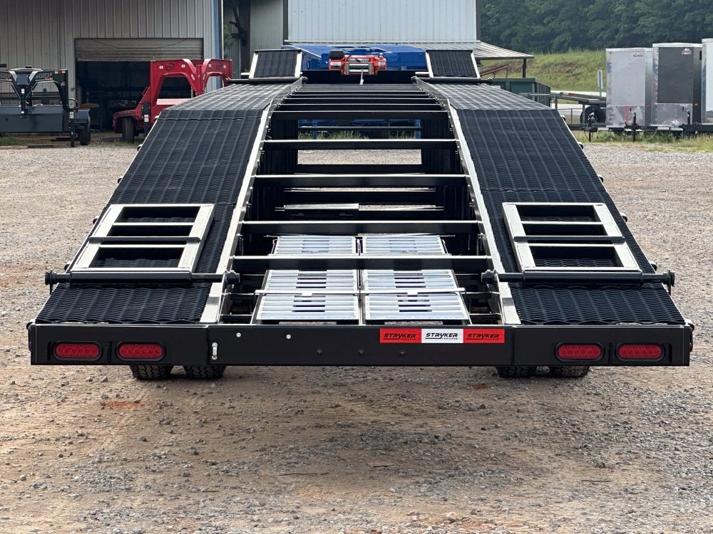 50' Low Profile Wedge (2) 12k Elec/Hyd Axles, Winch, 10' Aluminum Ramps, Spare - Wedge 3 Car Hauler/Multi Car Haulers - Stryker Dealership Group