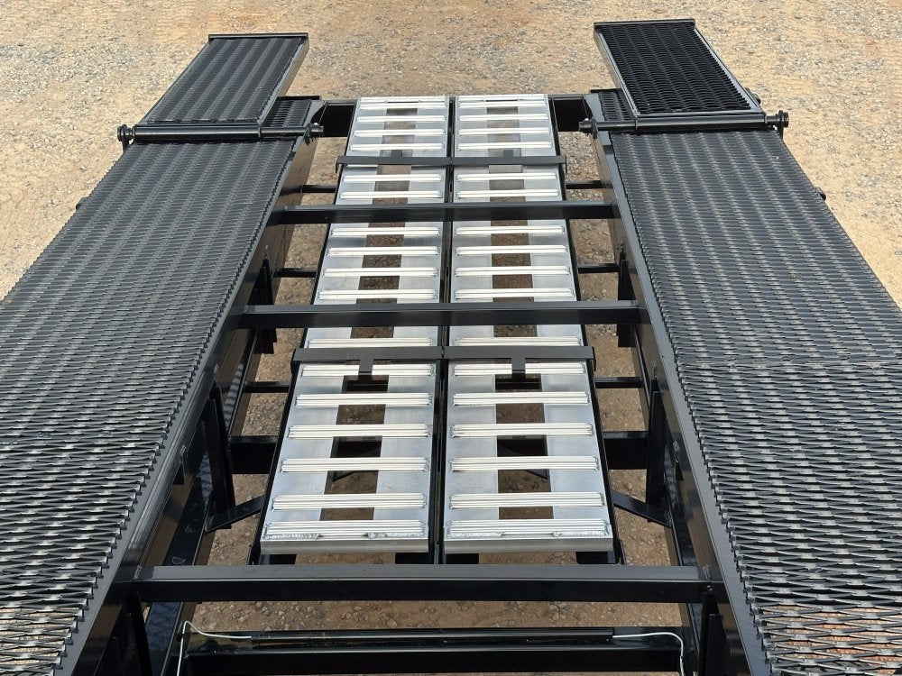 50' Low Profile Wedge (2) 12k Elec/Hyd Axles, Winch, 10' Aluminum Ramps, Spare - Wedge 3 Car Hauler/Multi Car Haulers - Stryker Dealership Group
