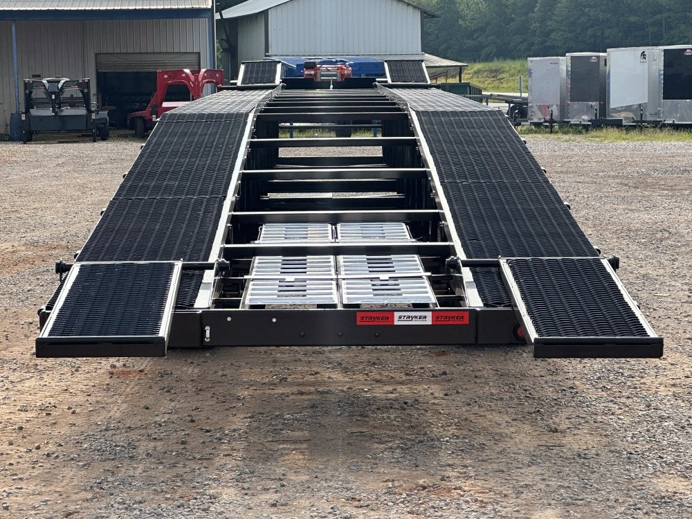 50' Low Profile Wedge (2) 12k Elec/Hyd Axles, Winch, 10' Aluminum Ramps, Spare - Wedge 3 Car Hauler/Multi Car Haulers - Stryker Dealership Group