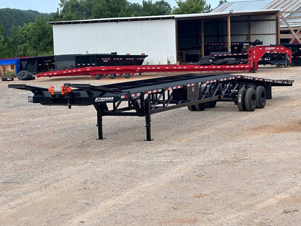50' Low Profile Wedge (2) 12k Elec/Hyd Axles, Winch, 10' Aluminum Ramps, Spare - Wedge 3 Car Hauler/Multi Car Haulers - Stryker Dealership Group