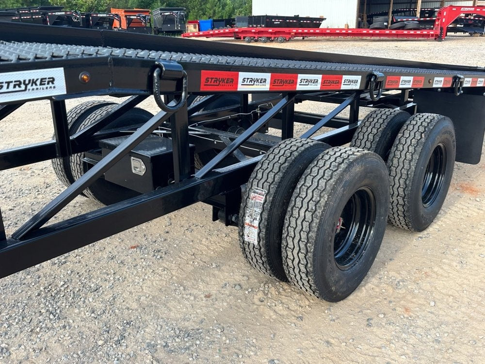 50' Low Profile Wedge (2) 12k Elec/Hyd Axles, Winch, 10' Aluminum Ramps, Spare - Wedge 3 Car Hauler/Multi Car Haulers - Stryker Dealership Group