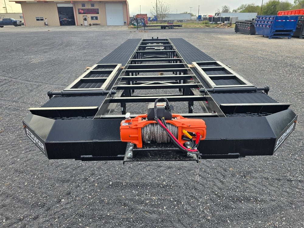 50' Low Profile Wedge (2) 12k Elec/Hyd Axles, Winch, 10' Aluminum Ramps, Spare - Wedge 3 Car Hauler - Multi Car Haulers - Stryker Dealership Group