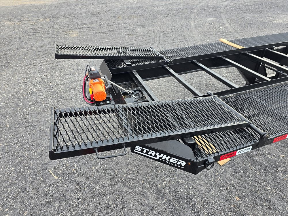 50' Low Profile Wedge (2) 12k Elec/Hyd Axles, Winch, 10' Aluminum Ramps, Spare - Wedge 3 Car Hauler - Multi Car Haulers - Stryker Dealership Group