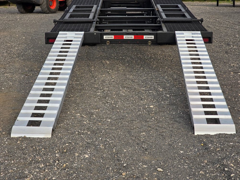 50' Low Profile Wedge (2) 12k Elec/Hyd Axles, Winch, 10' Aluminum Ramps, Spare - Wedge 3 Car Hauler - Multi Car Haulers - Stryker Dealership Group