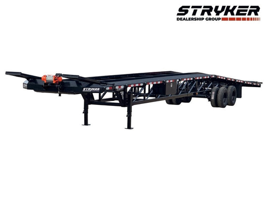 50' Low Profile Wedge (2) 12k Elec/Hyd Axles, Winch, 10' Aluminum Ramps, Spare - Wedge 3 Car Hauler/Multi Car Haulers - Stryker Dealership Group