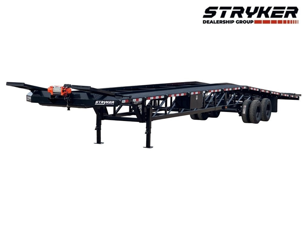 50' Stryker Fifth Wheel Low Profile Wedge (2) 12k Elec/Hyd Axles - Wedge 3 Car Hauler - Multi Car Haulers - Stryker Dealership Group