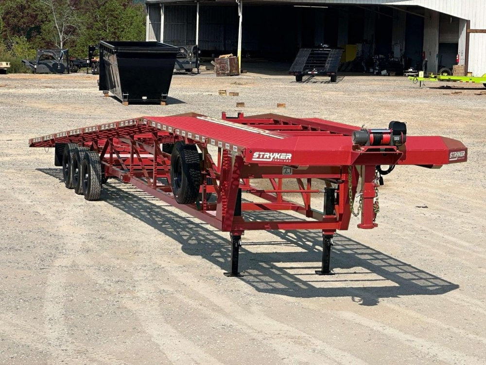 50' Wedge Car Hauler (3) 7k Axles - Winch - 14ply Tires plus Spare - 10' Aluminum Ramps - Wedge 3 Car Hauler/Multi Car Haulers - Stryker Dealership Group
